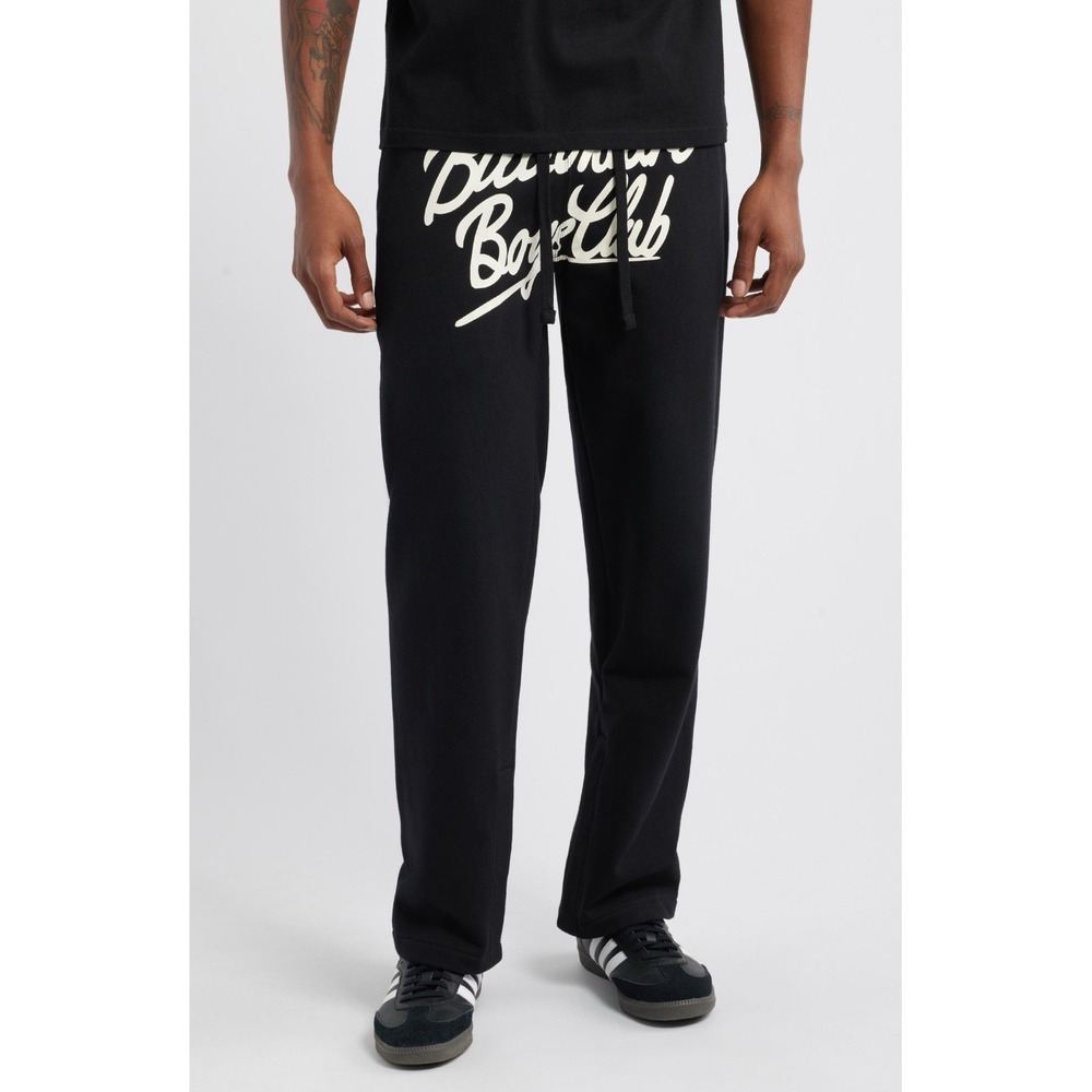 Billionaire Boys Club Logo Script Graphic Lounge Sweatpants Mens XXL Black